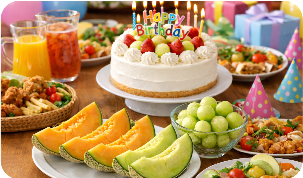 お誕生日のシーン