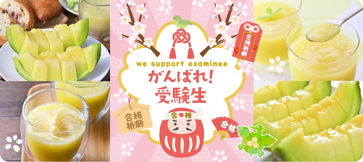 “合格祈願マスクメロン”