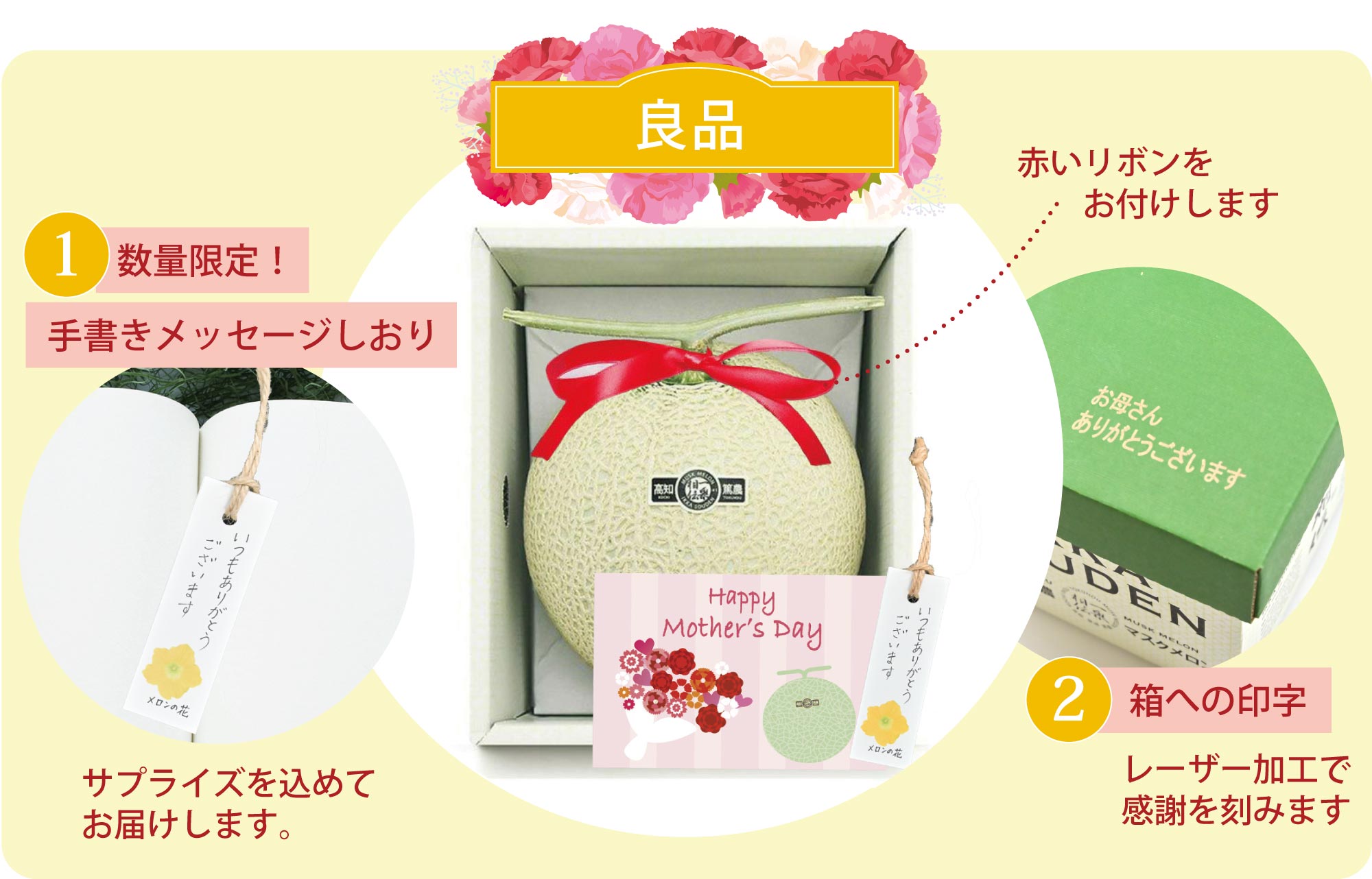 母の日のマスクメロン