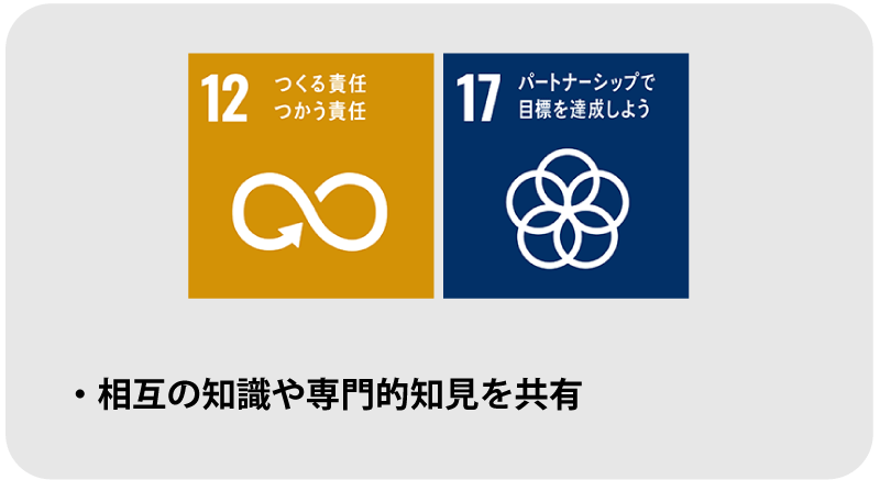 相互の知識や専門的知見を共有
