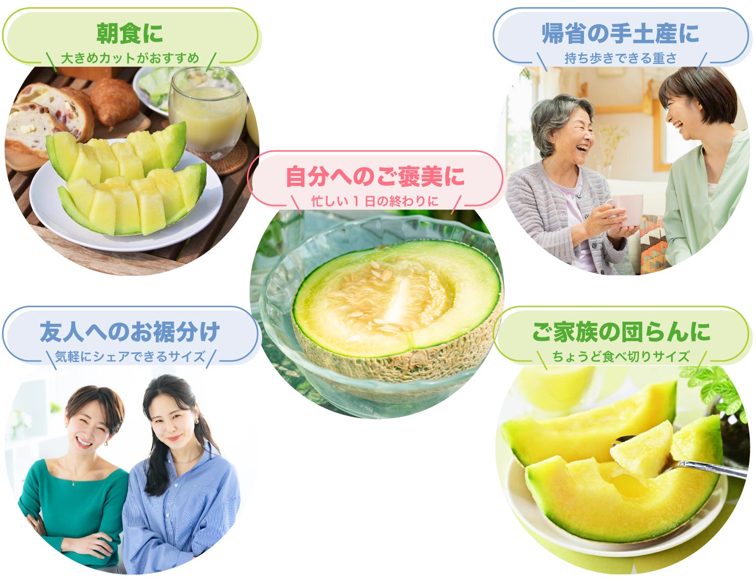 ちょっと小さめマスクメロンのおすすめシーン