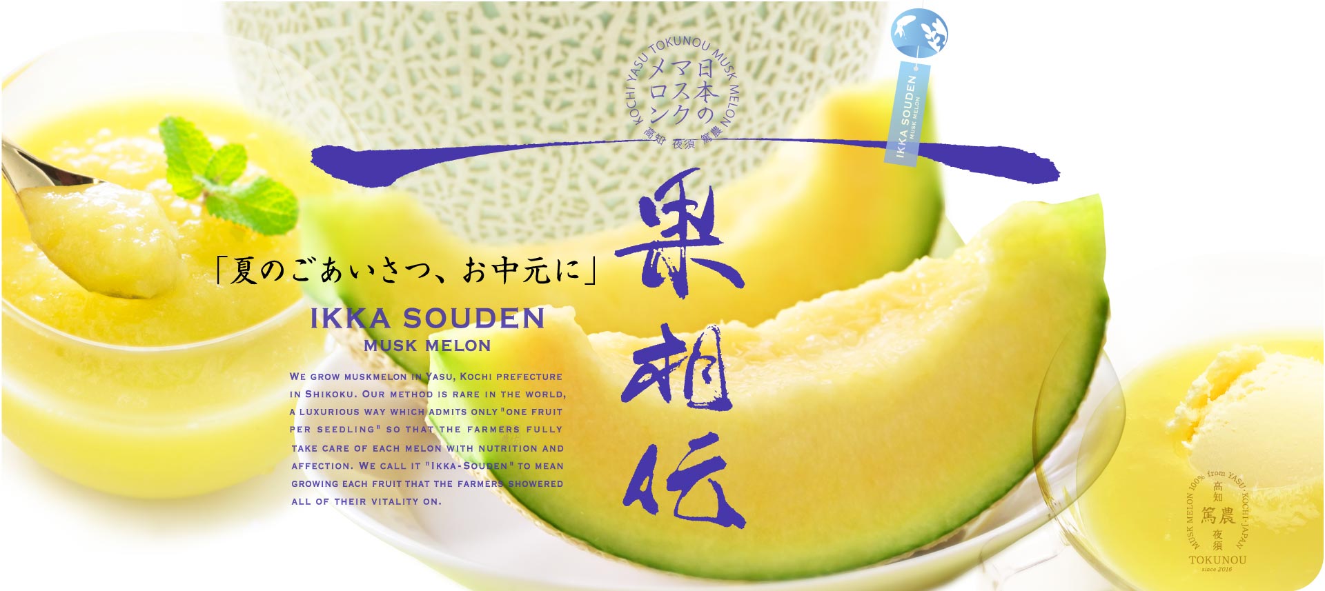 マスクメロン夏のごあいさつ