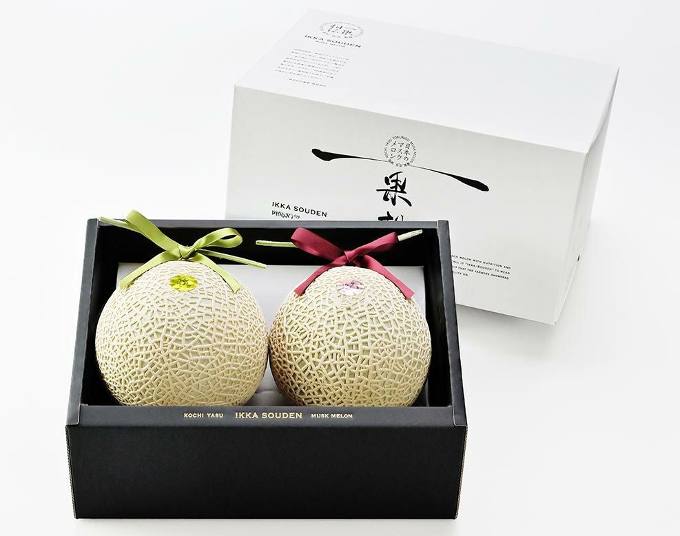 赤肉メロン『妃』& 緑肉メロン『雅』【上級品】マスクメロン2玉3kg以上