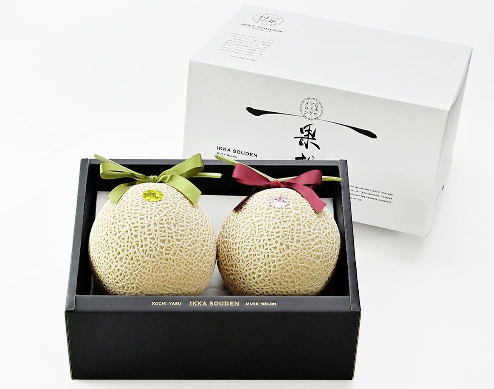 【特選】ひなまつり雅&妃マスクメロン2玉3kg以上