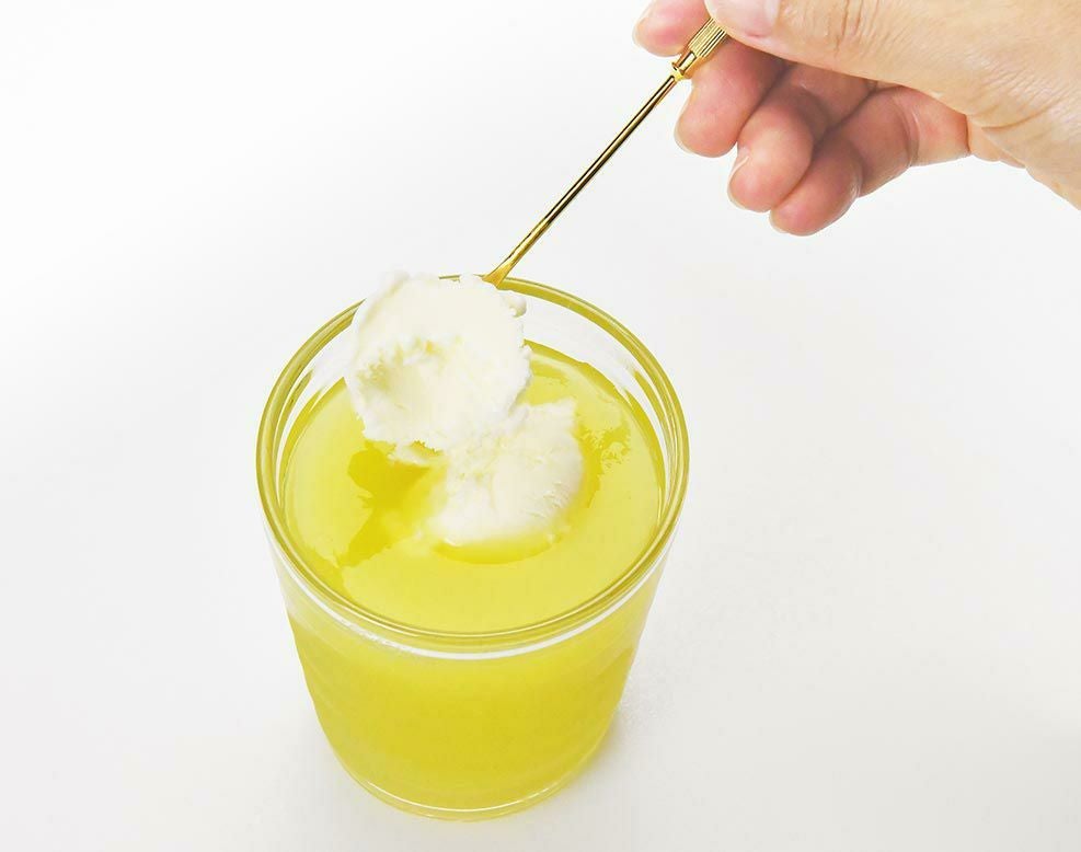 ピューレとアイス