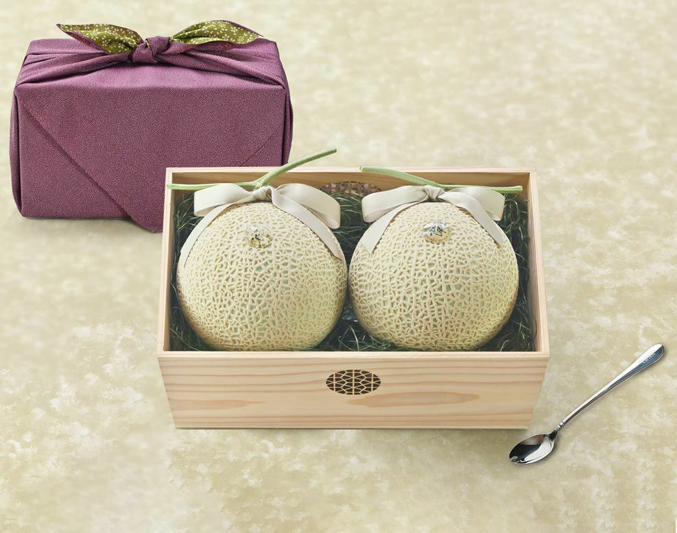 【想】長寿のお祝いマスクメロン2玉