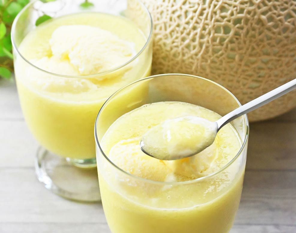 ピューレとアイス