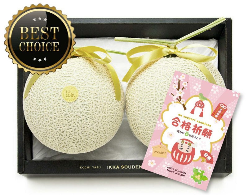 【上級品】合格祈願 マスクメロン2玉2.8kg以上